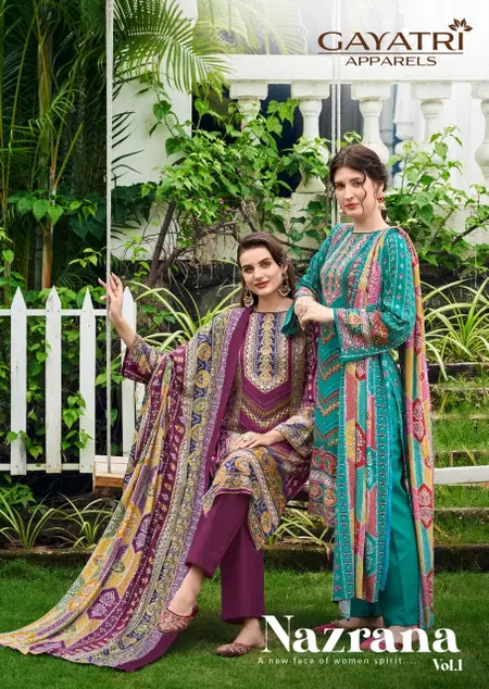 Nazrana Vol 1 By Ga Viscose Reyon Bulk Karachi Dress Material Orders In India
